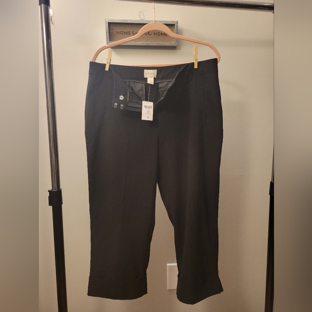 Chico's Crop Ultimate Fit Trouser Pants Size 1/s